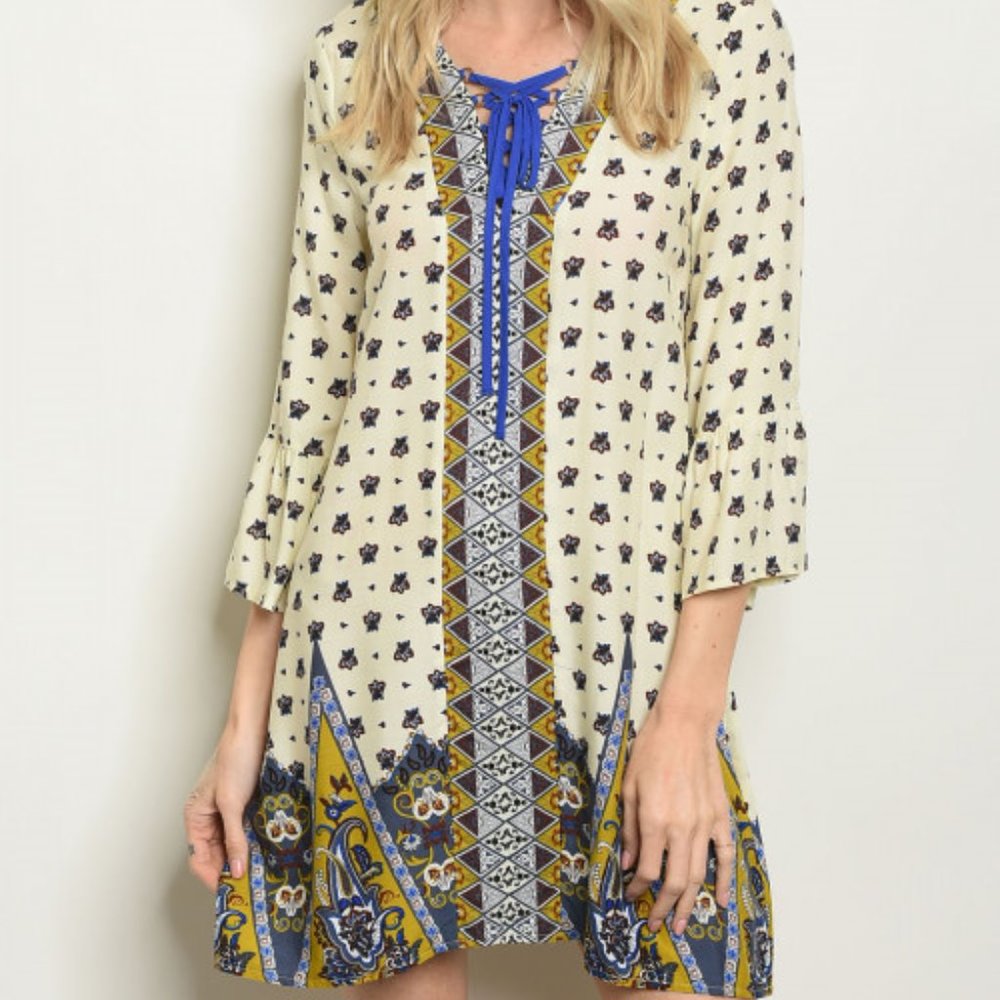 cream wine dress